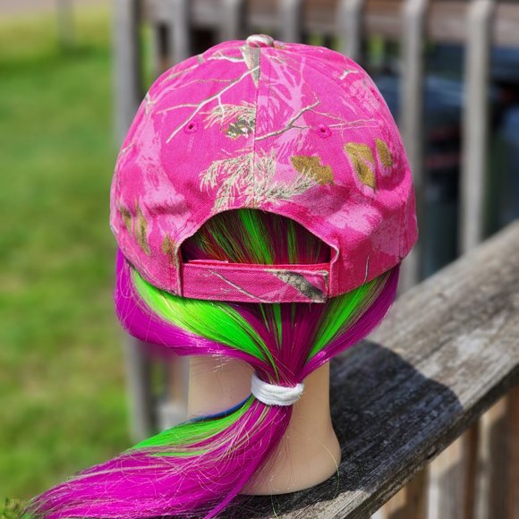 Ladies Pink Camo BLING Hat NEW - Picture 4 of 4